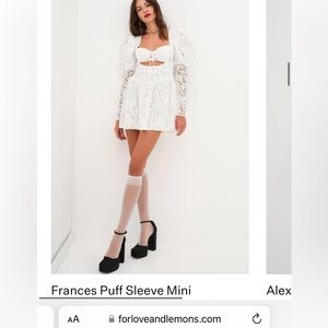 France’s Puff Sleeve Mini For Love and Lemons Dress